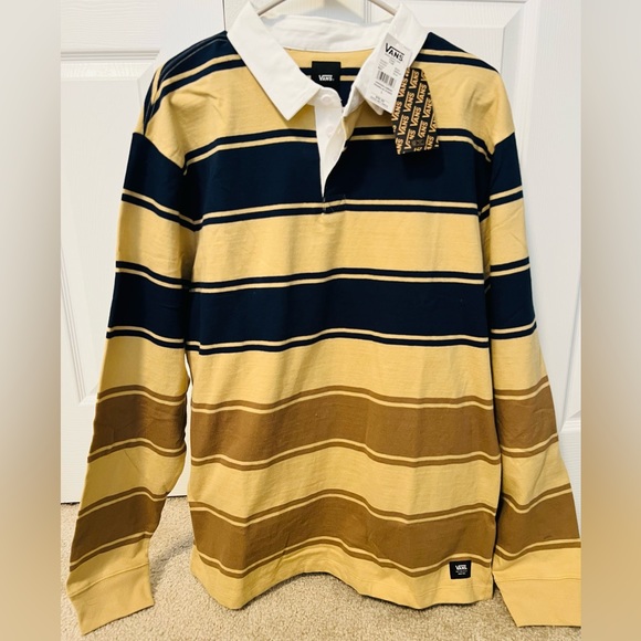 Vans Men’s FRANKLIN STRIPE LONG SLEEVE KNIT SHIRT - Picture 4 of 5